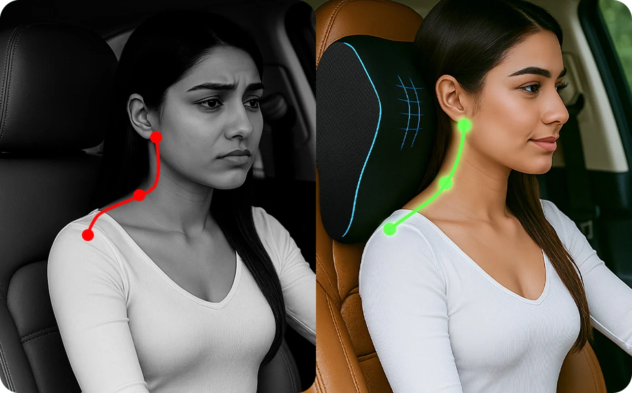 Support Neck Pillow for Car or Office Chair